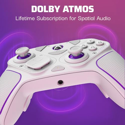 Victrix Pro BFG Wireless Gaming Controller - Xbox Series X|S, Xbox One & PC | Dolby Atmos, 4 Mappable Back Buttons, Interchangeable Thumbsticks & D-Pads, Customizable Hair Triggers & Paddles, White - color: White