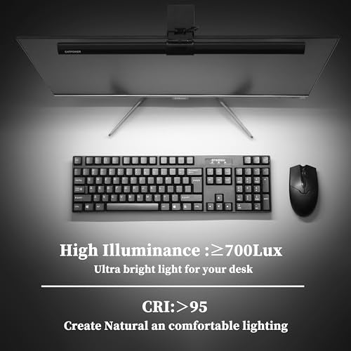 CATPOWER Computer Monitor Light Bar, LED Screen Light | Dimmable, Button Control, For Desk/Office/Home/Game, Eye Caring - size: Standard Monitor Light
