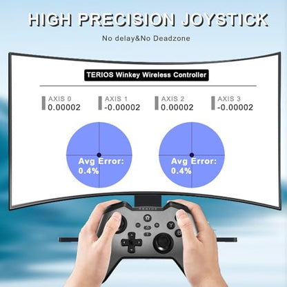 TERIOS T32 Pro Controller for Nintendo Switch/Oled/Lite/PC, Wireless Controller with Hall Effect Joystick/No Drift/NFC/Linear Motor/Turbo