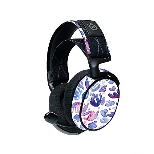 MightySkins Compatible with Steelseries Arctis 7 Gaming Headset (2019) - Blue Petals | Protective, Durable, and Unique Vinyl Decal| Easy to Apply, Remove, and Change Styles | Made in The USA - color: Blue Petals