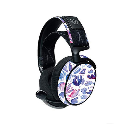 MightySkins Compatible with Steelseries Arctis 7 Gaming Headset (2019) - Blue Petals | Protective, Durable, and Unique Vinyl Decal| Easy to Apply, Remove, and Change Styles | Made in The USA - color: Blue Petals