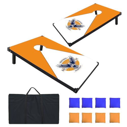 Cornhole Board Set, 3'x2' Cornhole Set, Corn Hole Boards Set, Lightweight Corn Hole Set Includes 2 Cornhole Boards, 8 Cornhole Bean Bags & Carry Case for Outdoor Games - color: CH101 3'x2' Cornhole Set
