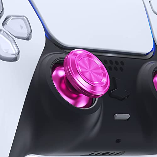 eXtremeRate Custom Purple Metal Thumbsticks for PS5 Controller, Replacement Aluminum Analog Stick Joystick for PS4 Controller - color: Purple