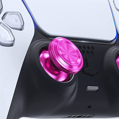 eXtremeRate Custom Purple Metal Thumbsticks for PS5 Controller, Replacement Aluminum Analog Stick Joystick for PS4 Controller - color: Purple