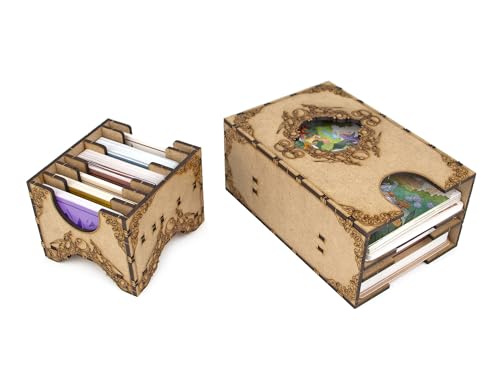 Organizer for Flamecraft with 7 Dragons Tray - Upgrade Board Game with Storage Box Organizer for Cards, Tokens and Dice - Accessories Upgrade for Components of Flamecraft