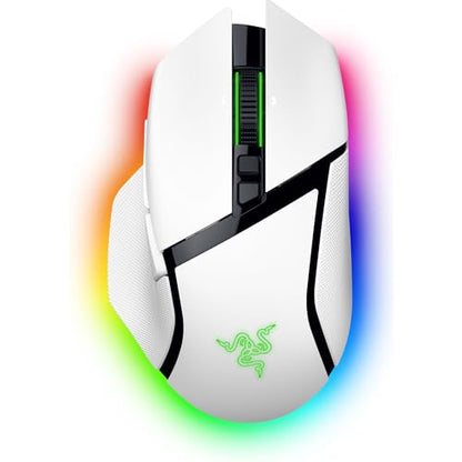 Razer Basilisk V3 Pro 35K Wireless Gaming Mouse, 140 Hr Battery, White | HyperScroll Tilt Wheel, 35K DPI Optical Sensor Gen 2, 13 Customizable Controls, Chroma RGB, Optical Switches Gen 3 - color: White
