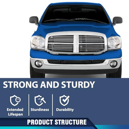 PIT66 Hood Insulation Pad with Clips Compatible with 2002-2008 Dodge Ram 1500 Gas Only, Not for Diesel - style: 2002-2008 Dodge Ram 1500