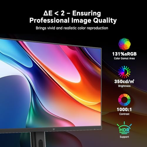 KTC 27 Inch 240Hz Gaming Monitor, FHD 1080p Fast IPS, Adaptive Sync, H27F7 | HDR, Height Pivot Tilt Adjustable, Vesa Mount, HDMI/DP - color: Black, size: 27-inch