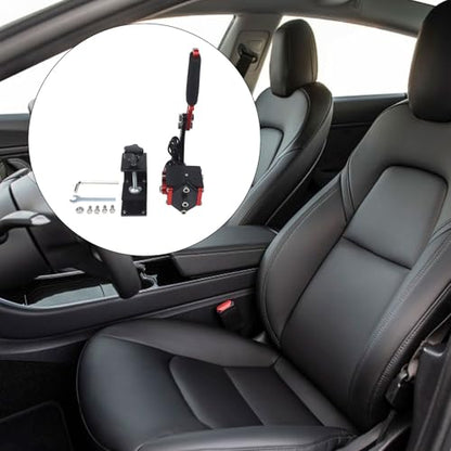 USB Racing Handbrake with Hall Sensor and Adjustable Spring Tension for PC Driving Simulation Games, Compatible with for logitech G27 G29 G920 and for thrustmaster T500 T3000 Steering Wheels, Aluminum - size: Red