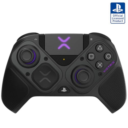 PDP Victrix Pro BFG Wireless Gaming Controller for Playstation 5 / PS5, PS4, PC, Modular Esports Gamepad, Remappable Buttons, Customizable Triggers/Paddles/D-Pad/Fightpad, PC App, Black - color: Black