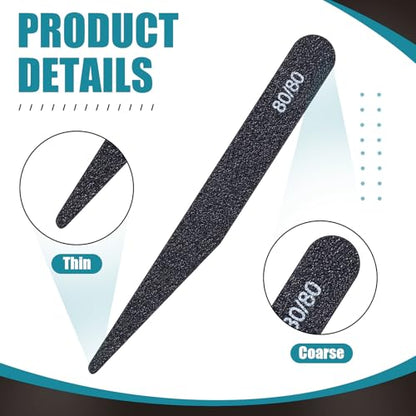 Honoson 20 Pcs Sanding Sticks for Plastic Models Polishing Sticks Assorted Metal and Wood Sanding Tools Accessory for Model Craft Amateur Beginner(Low Grits Rating,Stylish Style) - style: Stylish Style
