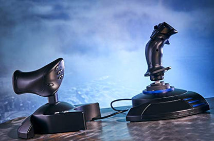 THRUSTMASTER T.Flight HOTAS 4 (Compatible with PS5, PS4 and PC) & TFRP Rudder Pedals for Flight Simulators