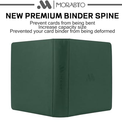 Card Binder 20 Pocket,Trading Card Binder Holds up to 2000 Cards with 50 Sleeves,Zipper Card Holder Album Compatible with TCG Card/Game Cards/Sports Card - color: Dark Green, size: 20 Pocket 2000