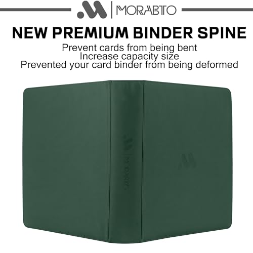 Card Binder 20 Pocket,Trading Card Binder Holds up to 2000 Cards with 50 Sleeves,Zipper Card Holder Album Compatible with TCG Card/Game Cards/Sports Card - color: Dark Green, size: 20 Pocket 2000
