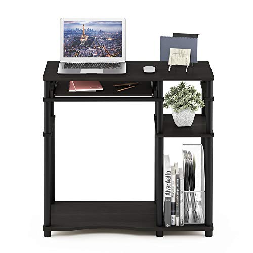 Furinno Abbott Computer Desk with Bookshelf, Espresso/Black - color: Espresso/Black, size: 19 Inch