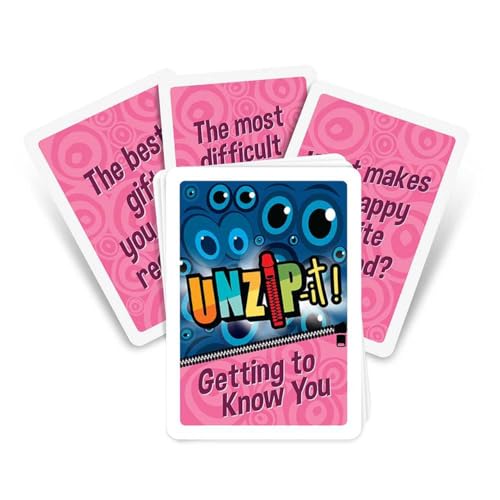 Trainers Warehouse Unzip It! Deck - Getting to Know You | Conversation Starters | Learn More About one Another | Set of 30 Prompt Cards (Getting to Know You Deck only) - color: Getting to Know You Deck Only