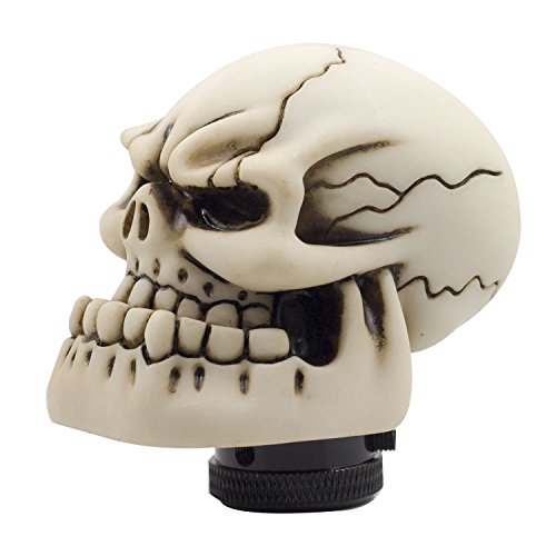 Skull Manual Automatic Gear Shift Knobs - color: Yellow