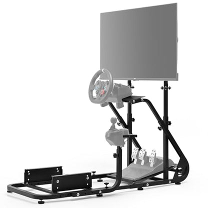 Dardoo G923 Racing Simulator Cockpit with Monitor Mount Fit for Logitech G29 G920, for Thrustmaster T80 T150, for PS4,for PC, Adjustable Driving Wheel Stand,Without Wheel, Pedal, Handbrake and Seat