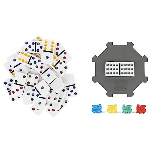 Spin Master Games Double 12 Dominoes Set in Storage Tin Classic Tile Game - style: Double 12 Dominoes Set