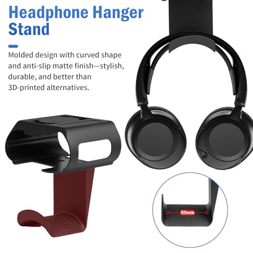 Under Desk Headphone Hanger Stand for SteelSeries Arctis Nova Pro Wireless-Arctis Pro Wireless NOVA Magnetic Mount Secretlab Magnus Version,Headphone Holder for Arctis Nova Pro Wireless - style: Base Station Mount + Headphone Hanger