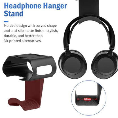 Under Desk Headphone Hanger Stand for SteelSeries Arctis Nova Pro Wireless-Arctis Pro Wireless NOVA Magnetic Mount Secretlab Magnus Version,Headphone Holder for Arctis Nova Pro Wireless - style: Base Station Mount + Headphone Hanger