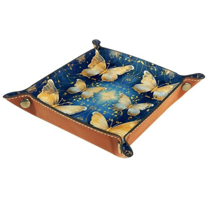 Golden Butterflies Dice Tray Dice Rolling Tray Folding Dice Holder for Dice Games, Like RPG, DND and Other Table Games - color: Multi 19