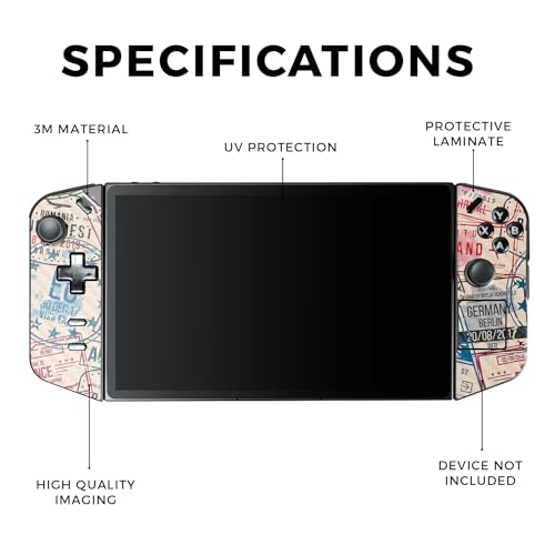 Carbon Fiber Gaming Skin Compatible with Lenovo Legion Go - Ive Been Everywhere - Premium 3M Vinyl Protective Wrap Decal Cover - Easy to Apply | Crafted in The USA by MightySkins - color: Ive Been Everywhere, style: Carbon Fiber Textured Finish