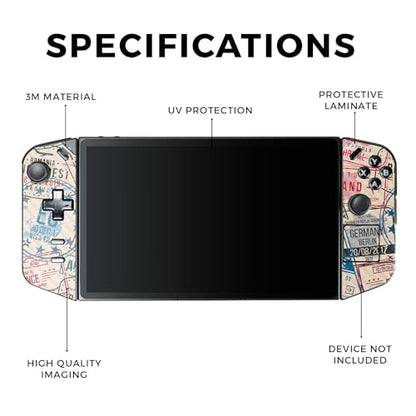 Carbon Fiber Gaming Skin Compatible with Lenovo Legion Go - Ive Been Everywhere - Premium 3M Vinyl Protective Wrap Decal Cover - Easy to Apply | Crafted in The USA by MightySkins - color: Ive Been Everywhere, style: Carbon Fiber Textured Finish