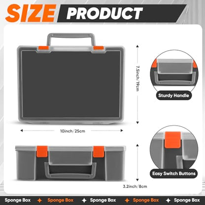 Madcat Miniature Storage Carrying Figure Case - 32 Slot Figurine Minature Carrying Case with 2 Foam Layer for Miniatures Compatible with 40k, DND & More (Transparent) - color: Transparent