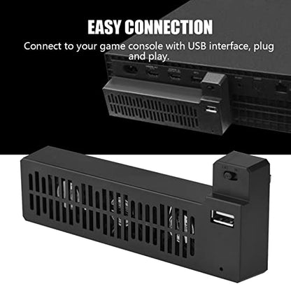 USB External Cooling Fan, Cooling Fan Docking Station, Side Mounted USB Cooling Fan Base Stand Dock for Game Console