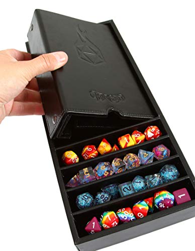 Forged Dice Co. Citadel 3-in-1 Dice Tray with Removable Tower and Storage - Perfect for RPG and Tabletop Gaming - color: Blue