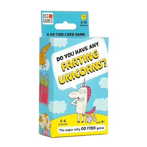 Do You Have Any Farting Unicorns? A Silly Go Fish Card Game | Ages 4+ | 52 Cards, 2-6 Players, Kids Birthday Parties, Classroom Fun, Playdates, Family Card Game, Quick & Portable Card Game