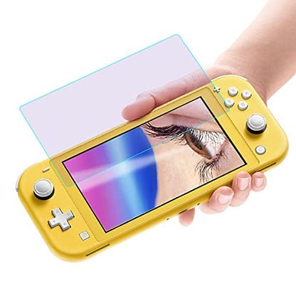 PERFECTSIGHT Anti Blue Light Anti Glare Tempered Glass Screen Protector Compatible with Nintendo Switch Lite 5.5 inch, [Eye Protection] [Great Gaming Experience] - Matte Clear Anti Fingerprint 1 Pack - size: NS Lite 5.5 inch