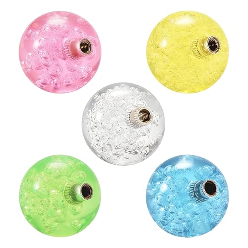 Gallipower 5PCS Joystick Head,Arcade Joystick Ball Top Handle Rocker Round Head,Arcade Kit DIY Replacement Parts(5 Crystal Colors) - color: style 8