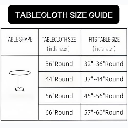 Walrus Round Vinyl Fitted Tablecloth with Flannel Backing Elastic Edge Design Table Cover Waterproof Oil-Proof PVC Table Cloth Stain-Resistant Best for 32"-36" Round - color: Green Plaid, size: 36" (Round)