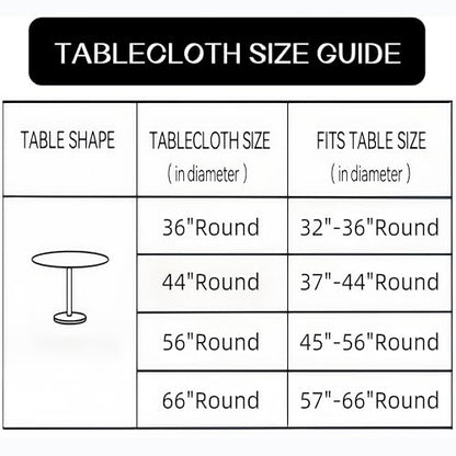 Walrus Round Vinyl Fitted Tablecloth with Flannel Backing Elastic Edge Design Table Cover Waterproof Oil-Proof PVC Table Cloth Stain-Resistant Best for 32"-36" Round - color: Green Plaid, size: 36" (Round)
