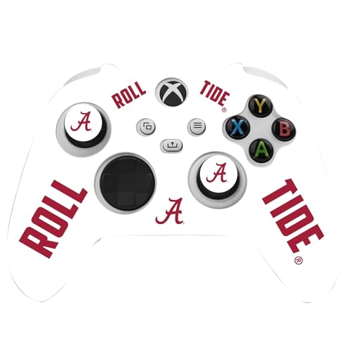 Silicone Gaming Cover Compatible with Xbox Controller - Officially Licensed University of Alabama Crimson Tide Away Design - color: Away-A2