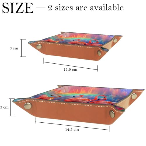 Flamingos Rainbow Dice Tray Dice Rolling Tray Folding Dice Holder for Dice Games, Like RPG, DND and Other Table Games - color: Multi 18