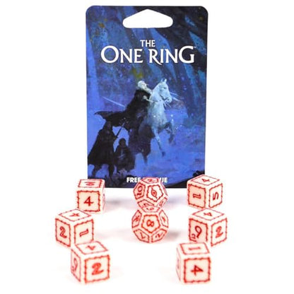 Impressions The One Ring RPG Dice Set, White - style: The One Ring Dice Set, White