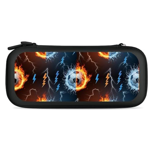 PPIKTC Hard Shell Travel Case for Switch, Portable Protective Carrying Bag with 15 Game Cartridges, Soccer Football Fun Ball Sport Games Accessories - color: Design (335)