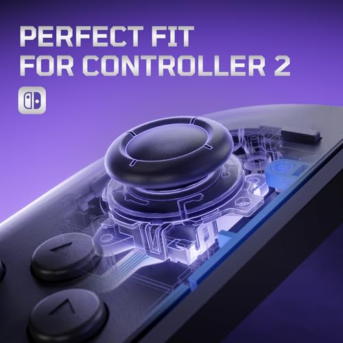 eXtremeRate Replacement 3D Joystick for Nintendo Switch 2 JoyCon, Controller Left Right Analog Stick Thumbsticks with Repair Tools for JoyCon 2, Multi-Colors Options - Clear Slate Black - color: Clear Slate Black