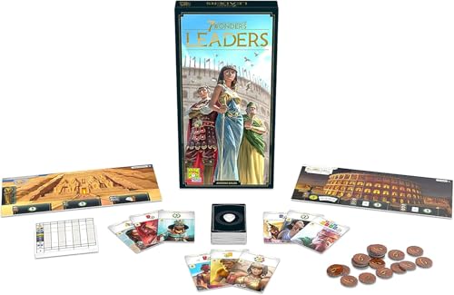 Asmodee 7 Wonders Leaders Board Game EXPANSION - Unleash the Power of Exceptional Leaders, Civilization Strategy Game for Kids and Adults, Ages 10+, 3-7 Players, 40 Min Playtime - style: Luxurious Elegant