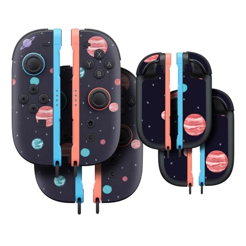 Gaming Skin Compatible with Nintendo Switch 2 Joy-Con Controller 2 Pack - Bright Night Sky - Premium 3M Vinyl Protective Wrap Decal Cover - Easy to Apply | Crafted in The USA by MightySkins - color: Bright Night Sky, size: 2 Pack of Joy-Con Skins, style: