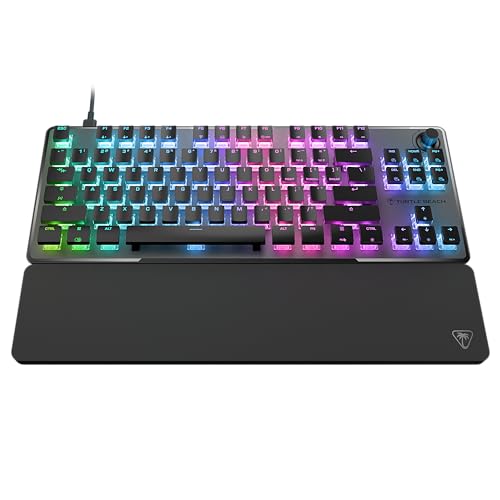 Turtle Beach Vulcan II TKL Pro Hall-Effect Mechanical RGB Gaming Keyboard | Magnetic Switches, Adjustable Actuation, Customizable RGB Keys, Rapid Trigger, Swappable Keycaps, Tenkeyless, White - color: Black