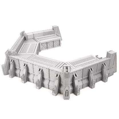 Forward Guard Defense Wall Miniature Terrain for Wargames and RPGs 28/32mm Scale