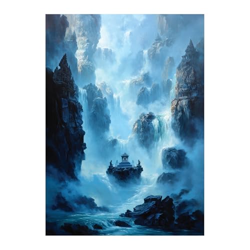 Katomula 100 Card Sleeves for MTG with 100 Inner Sleeve, Textured Back Art Sleeves, Fit Standard Size Cards - Island - color: Island