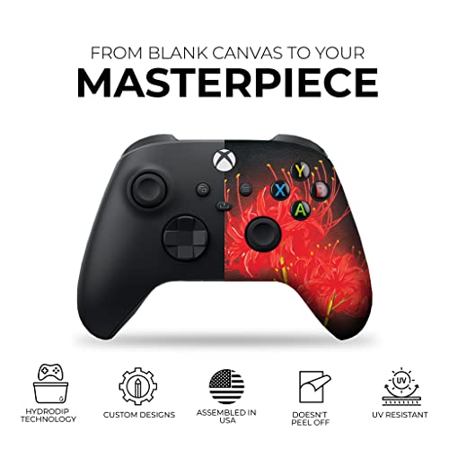 DreamController Tokyyo Ghoul Custom X-box Controller Wireless compatible with X-box One/Series X/S Proudly Customized in USA with Permanent HYDRO-DIP Printing(NOT JUST A SKIN) (MODDED) - color: Tokyyo Ghoul, size: Modded - Front & Back Print
