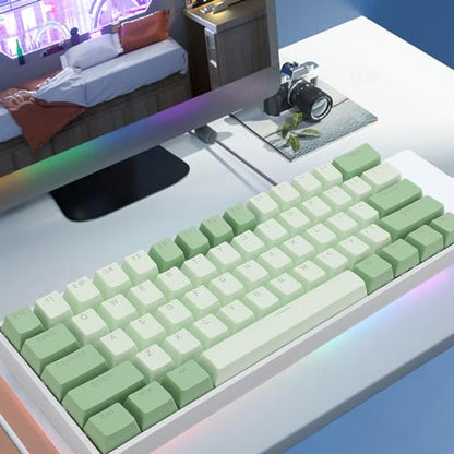 60 Percent Mechanical Keyboard, Compact Hot Swappable RGB Backlit Wired Gaming Keyboard, Red Switch for PC Office Work