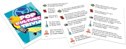 Outset Media Pop Culture Trivia Game - Party Game - Family Game - Travel Game - Fun and Easy to Play - 1200 Trivia Questions - For 2 or More Players - Ages 12+