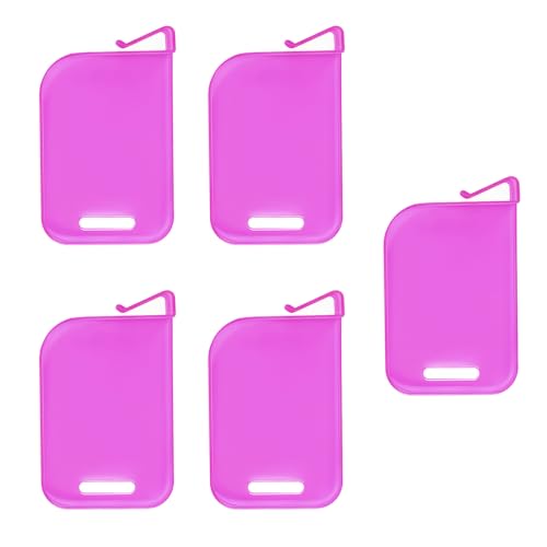 5pieces Trading Card Box Baffle Clip Card Storage Partition Board Card Box Divider Clapboard - color: Purple